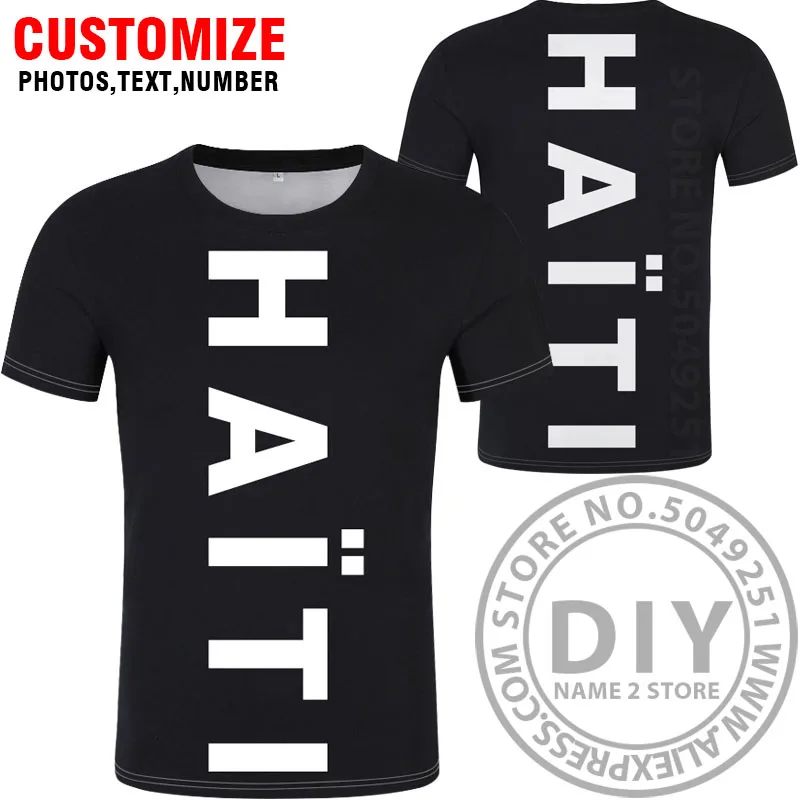Style 13 HAITI футболка diy пользовательское имя номер hti футболка Национальный флаг страны ht французский гаитянская Республика колледж печать фото одежда - Цвет: Style 13