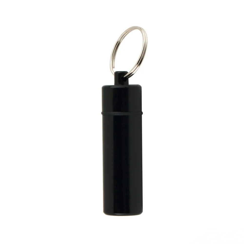 2Pcs Portable Mini Waterproof Pill Shape Aluminum Alloy Box Case Bottle Cache Drug Holder | Дом и сад