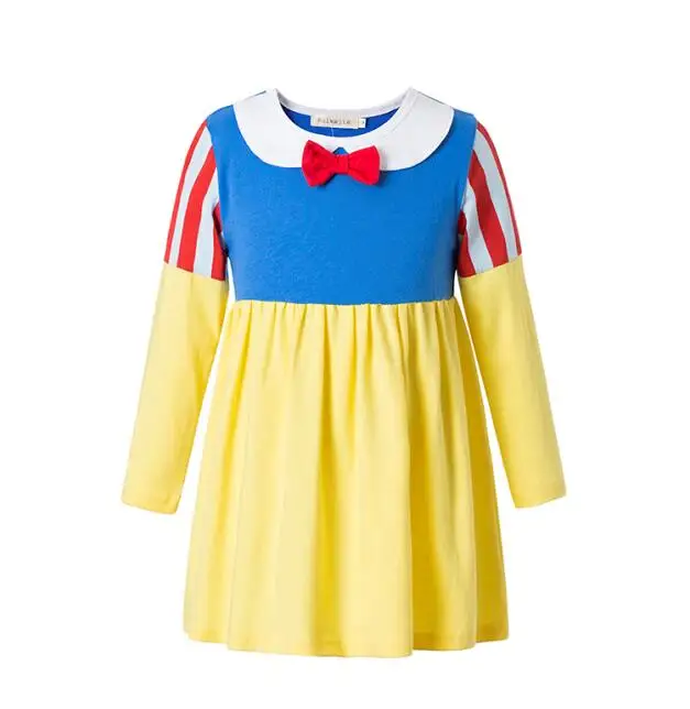 snow white Детская одежда для маленьких девочек; комплект одежды для девочек; детское бикини с длинными рукавами; платье для маленьких девочек; торжественные Детские платья «Моана» - Цвет: snow white