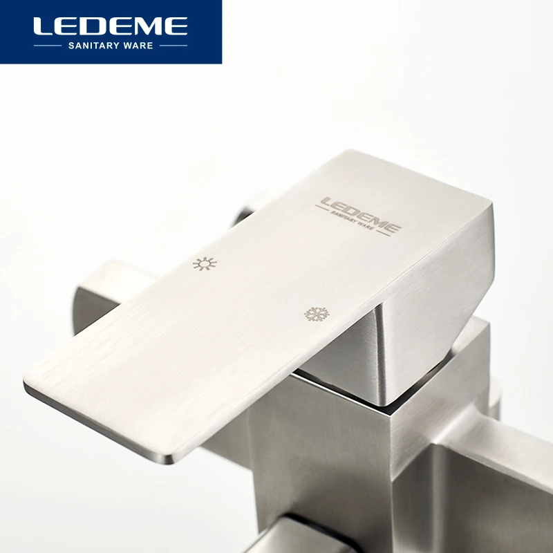 Смеситель для душа LEDEME L72233 кран из нержавеющей стали ванны настенный насадка