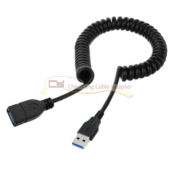 1 м Type A USB 3 0 эластичный удлинитель Кабель для передачи данных штекер гнездо