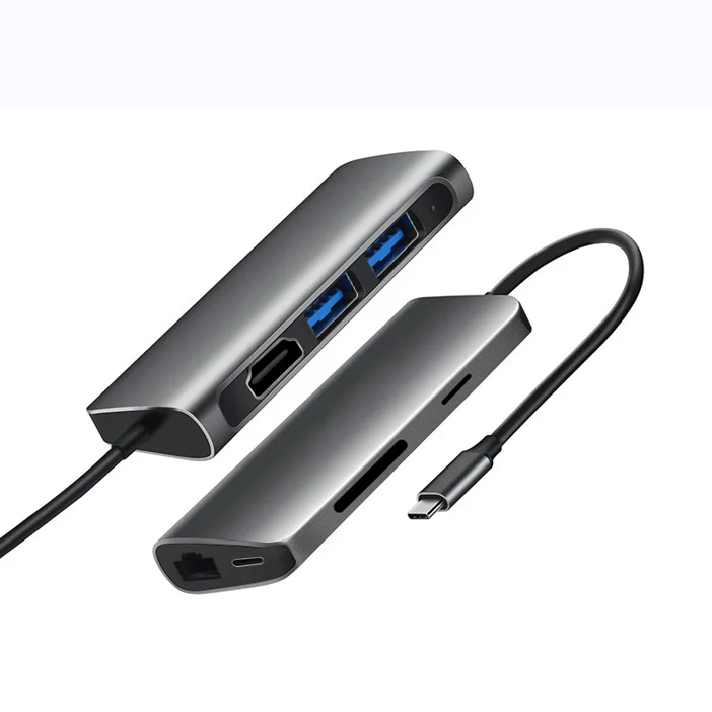 USB Type C док станция usb 3 0 HDMI RJ45 SD/TF кардридер для MacBook Pro Huawei Samsung Dell Универсальная