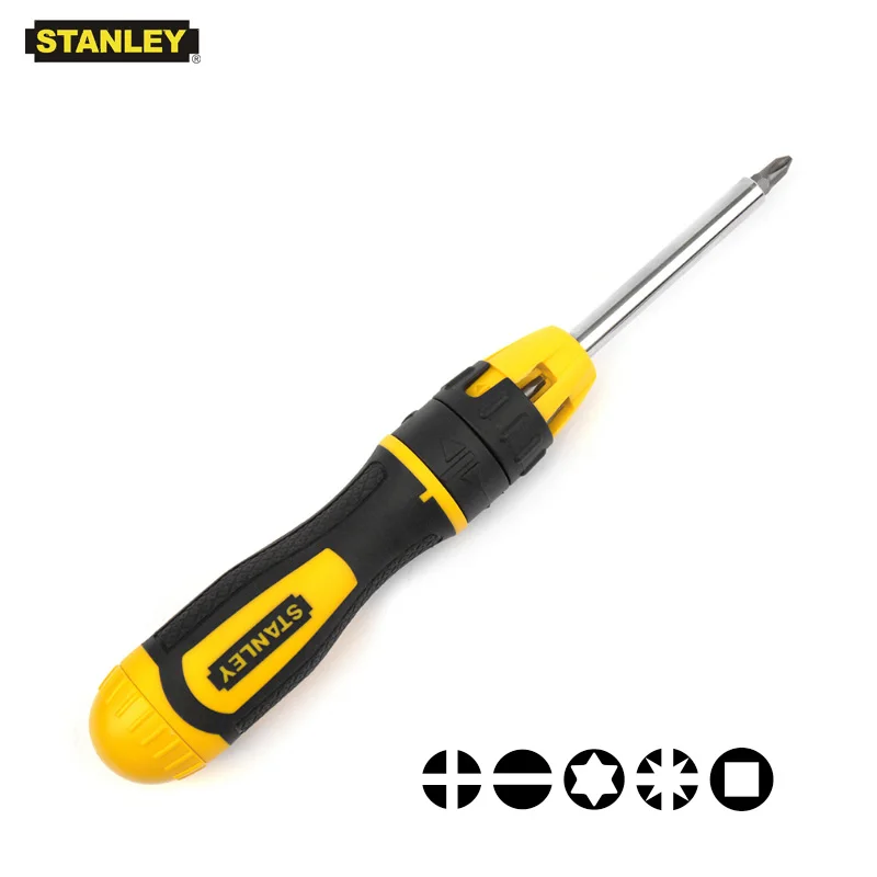 Stanley 11pcs multi-purpose ratchet screwdriver set electrician good ratcheting screwdrivers toolkit replacement bit in handle