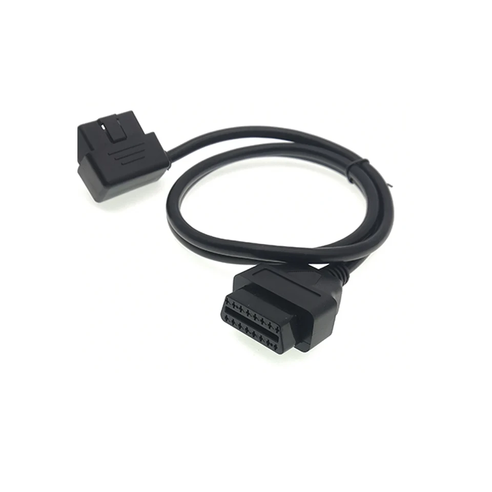Высококачественный OBD 2 16 контактный разъем для гнездовой Авто кабель адаптера