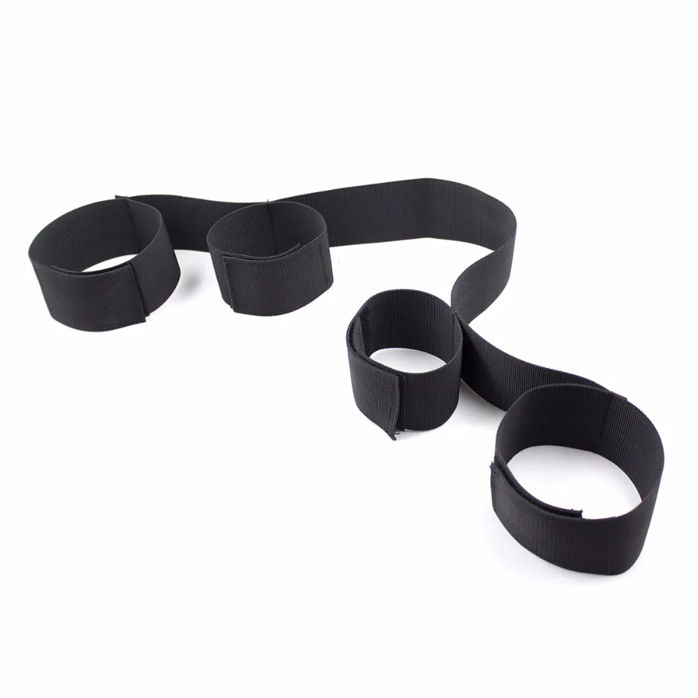 Classic Hot Sale Black Nylon Hands Cuff &amp Ankle BDSM Bondage Restraints Sex Toys For Couples Adult Game Products | Красота и
