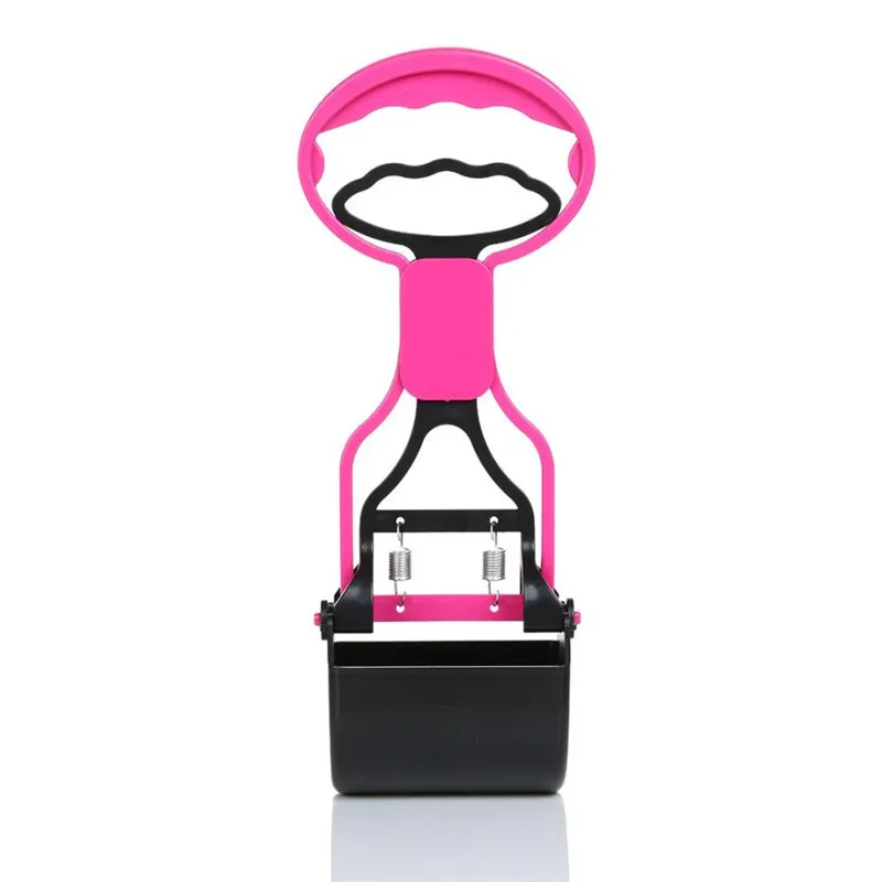 28 см ручка ходьба собака Pooper Scooper Открытый Портативный челюсть какашки зажим Тонг пикап собачка говно отходов пластик с пружиной