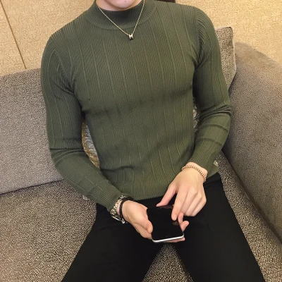 

Sweater Men 2018 Male Brand Casual Sweater Men Solid Color Comfortable Mens Christmas Sweater Round Neck Slim Fit pull homme