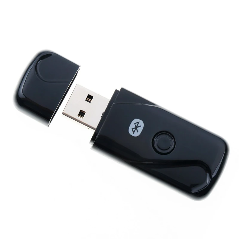 Беспроводной usb-адаптер Bluetooth 4,2 Bluetooth ключ Музыкальный звуковой приемник адаптер Bluetooth передатчик для компьютера ПК ноутбука - Цвет: Black