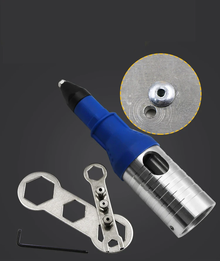 Электрический инструмент для заклепок беспроводной адаптер вставки гаек