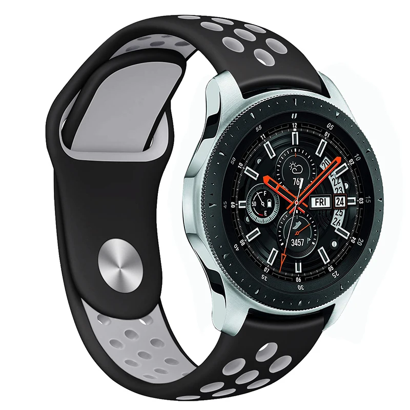 Ремешок сменный для Samsung Galaxy Watch Band мягкий силиконовый браслет Gear S3 22 мм Sport S2 46 42