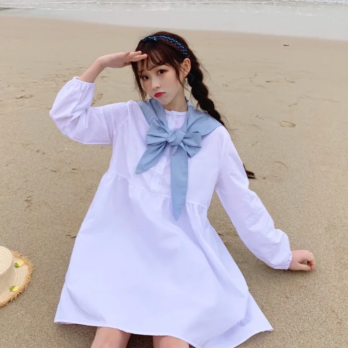 Платье трапециевидной формы для девочек-подростков свободное платье с бантом и