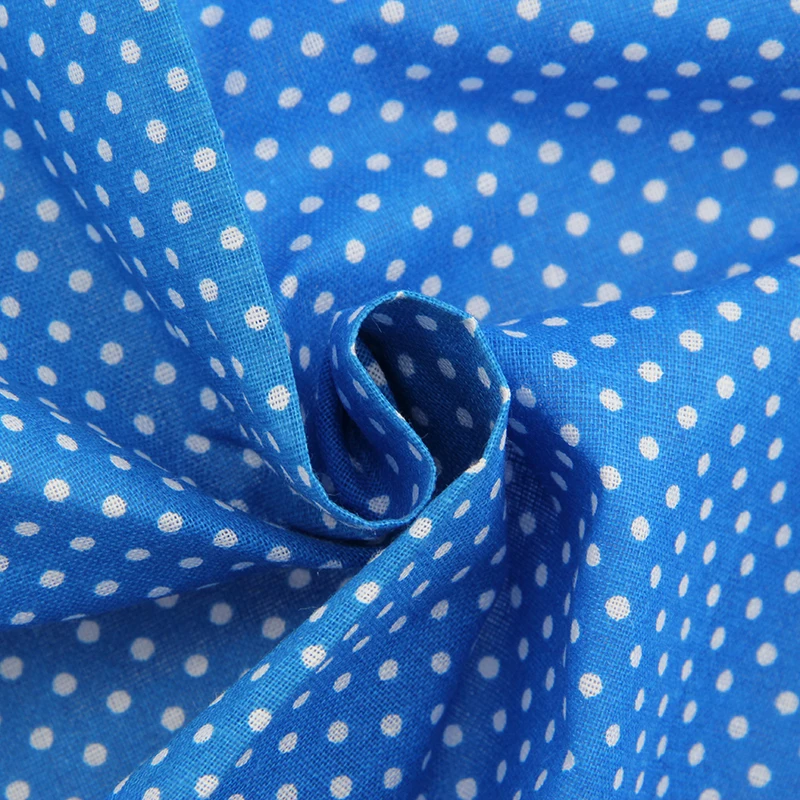 Горячая синий цветочный пэчворк из хлопка Ткань Жир Квартал пучки стежка