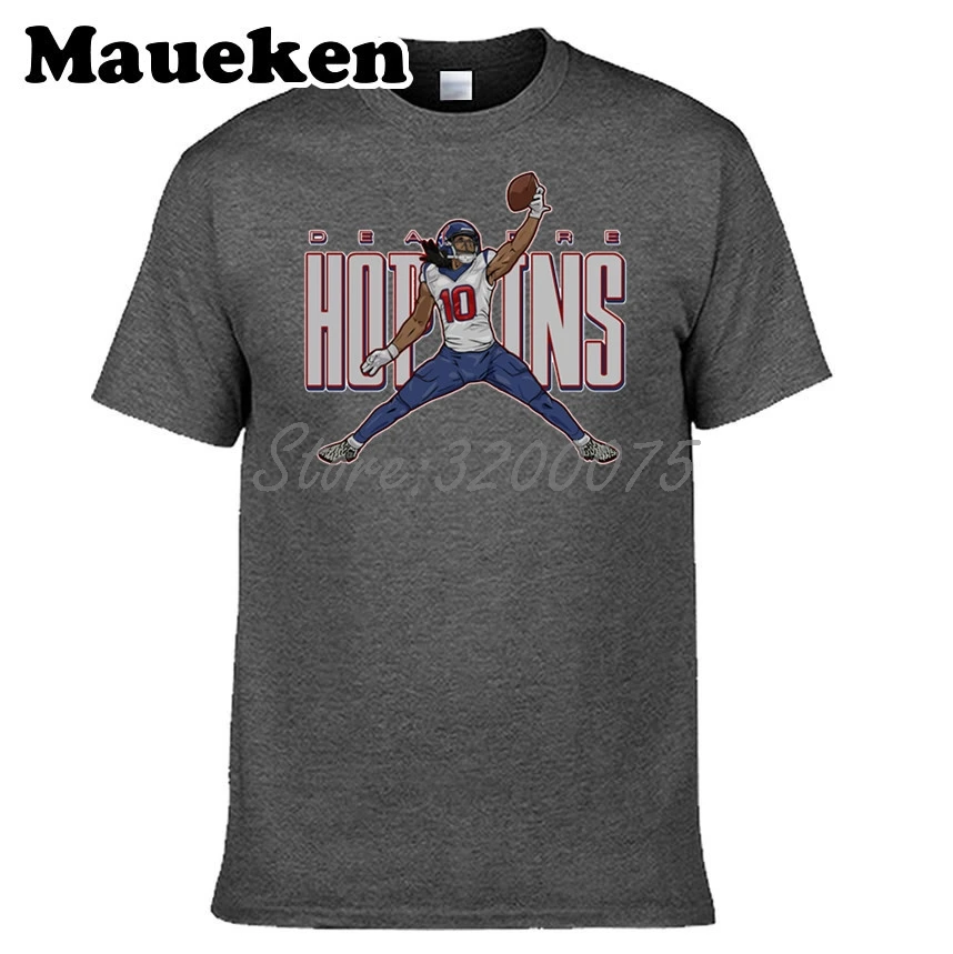 Мужская футболка D Hop футболки NUK 10 DeAndre Hopkins с логотипом Jordan коротким рукавом