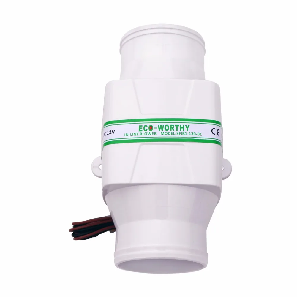 ECO DC вентилятор 3 &quotв линии морской Трюмный воздушный 12V 2.5Amp 130 CFM Тихая лодка белый