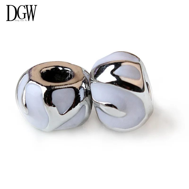 DGW 6 цветов горячий шарм-бусины в виде цветка подходит ПАН браслет для женщин