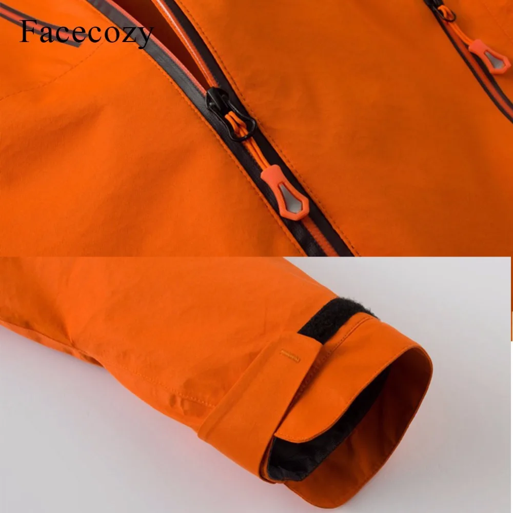 Facecozy мужские зимние водонепроницаемые 2 шт ветровки куртки Softshell пальто с