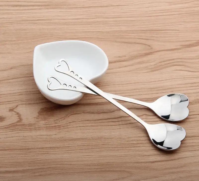 Любовники в форме сердца любовь кофе мерная чайная ложка Свадебный любовник