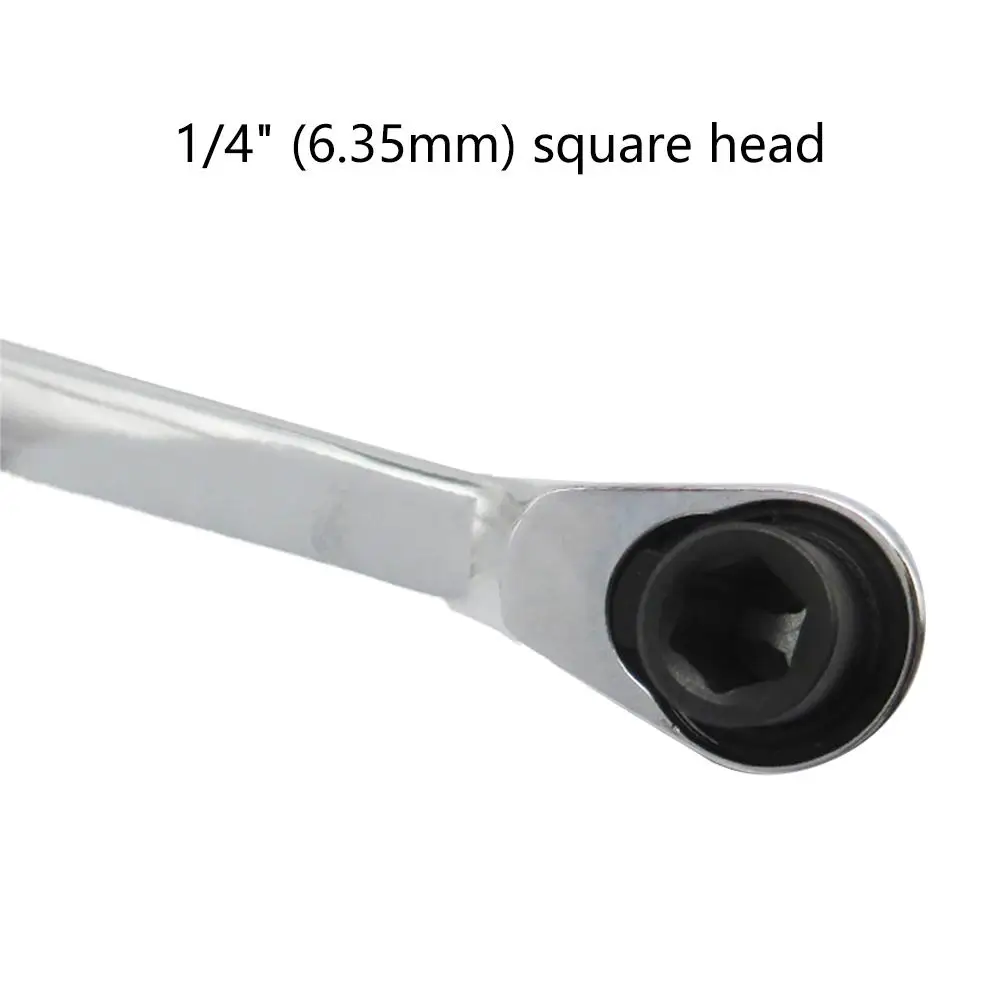 1pcs 1/4"Mini Ratchet Wrench Batch Head Handle Small Fly Socket Wrench Double-Ended Torque Wrench Repair Tools