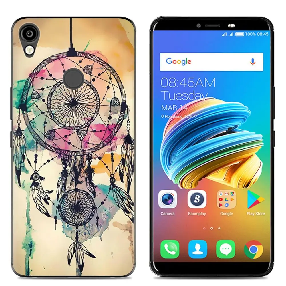 TECNO KA7/Spark2 чехол 6 0 &quotСиликоновый ТПУ Мягкий задний Чехол мультяшный мраморный