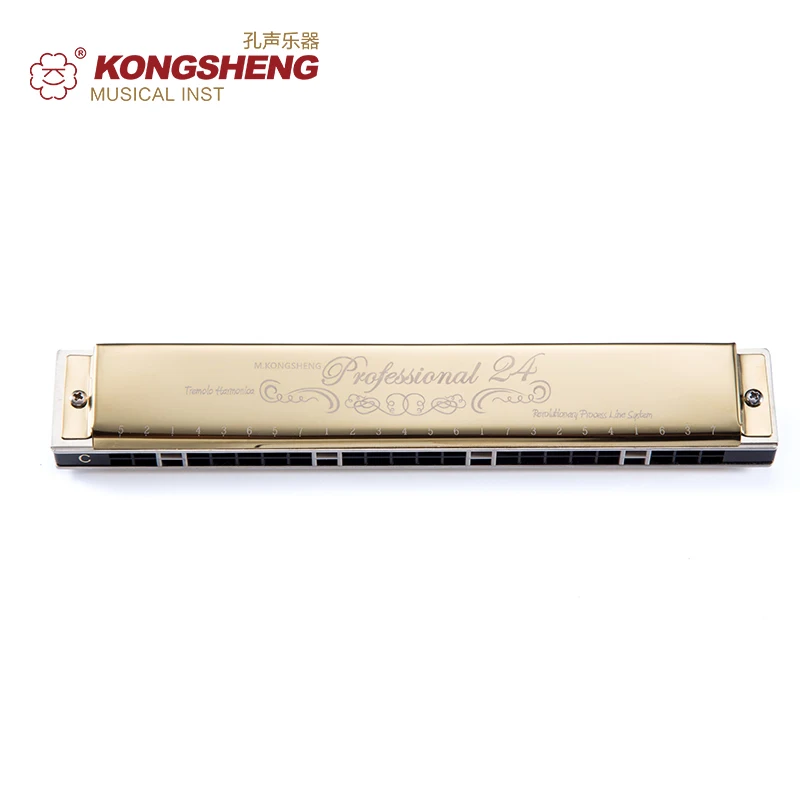 Губная гармоника KONGSHENG Tremolo с 24 отверстиями для начинающих ротовой Ключ C/# C/D/# D/E/F #