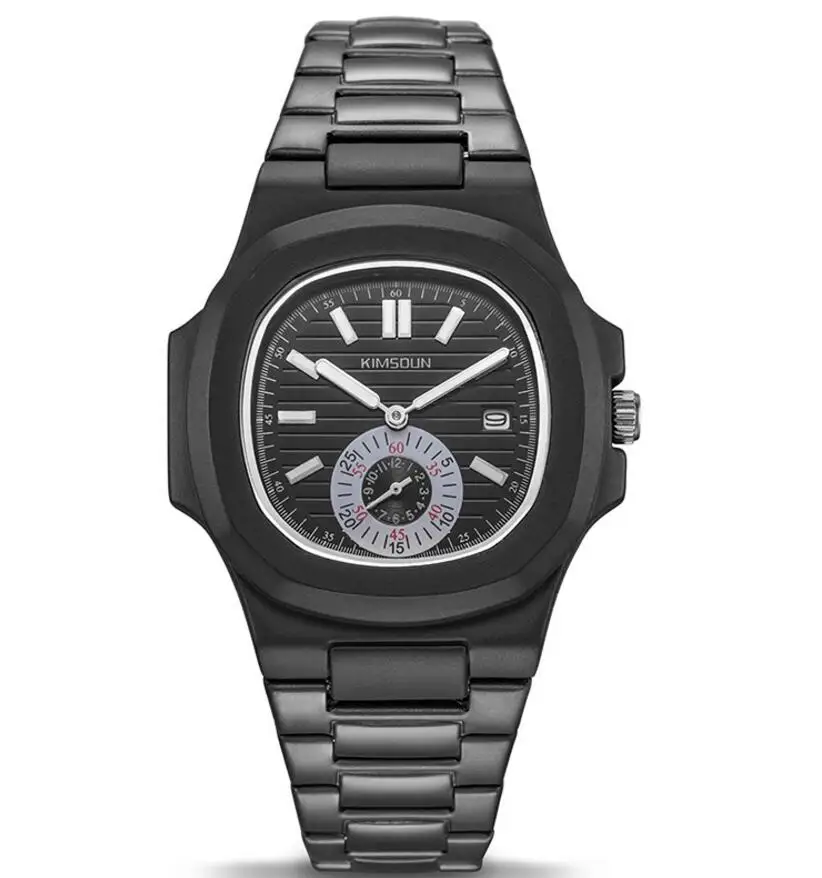Men's wrist watches business automatic quartz watch stainless steel watchband waterproof fashion sports men reloj hombre |