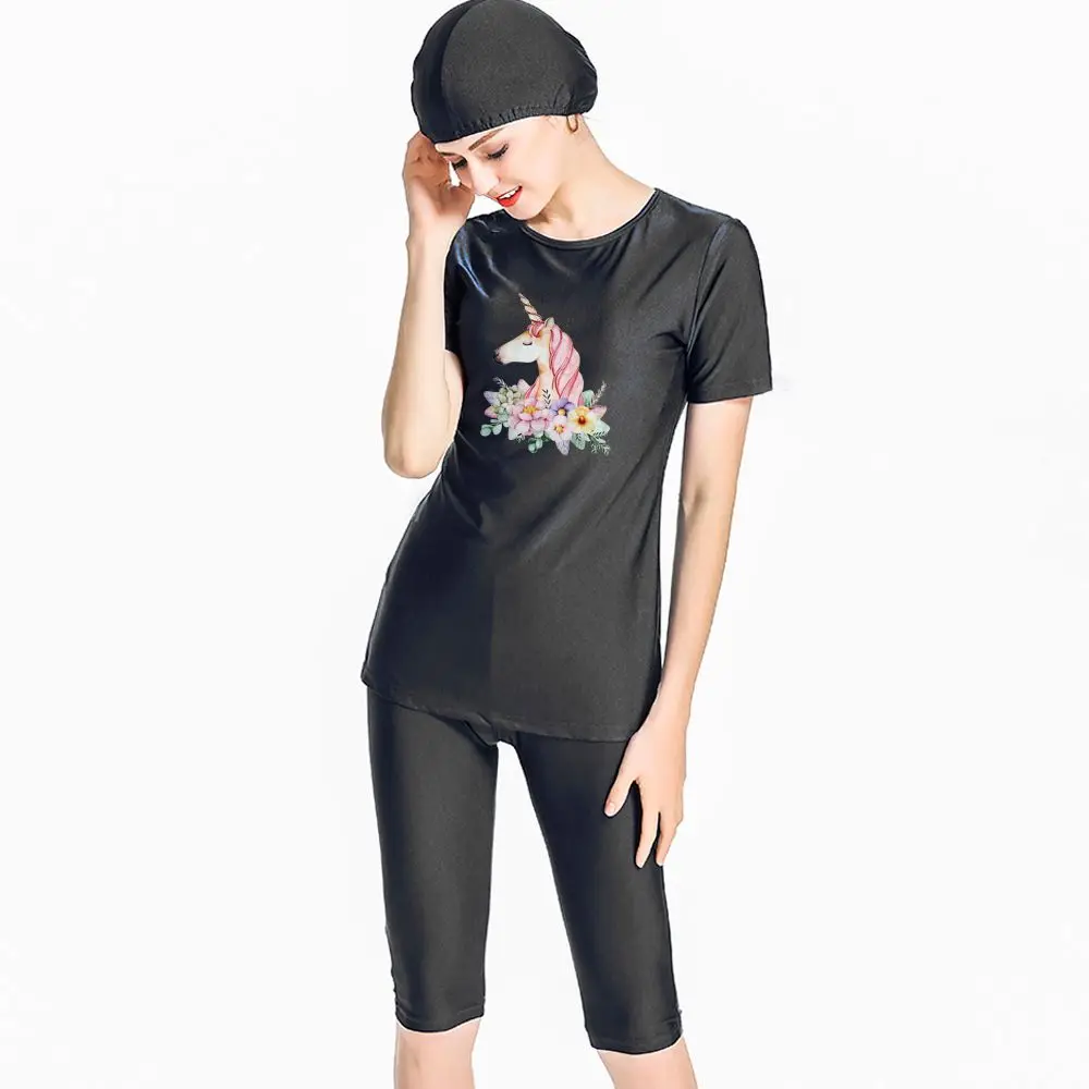 S-4XL размера плюс женская одежда для плавания новинка 2019 Lslam Hijab Мусульманский
