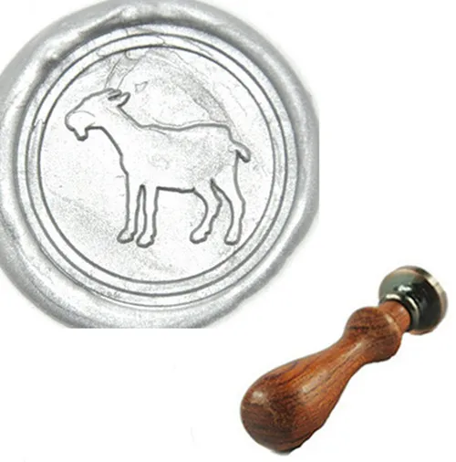 Vintage Goat Custom Picture Logo Wedding Invitation Wax Seal Sealing Stamp Sticks Spoon Gift Box Set Kit | Дом и сад