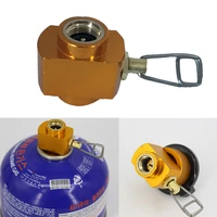 outdoor camping panic stove gas tank adapter shifter refill valve gas cylinder canister hiking