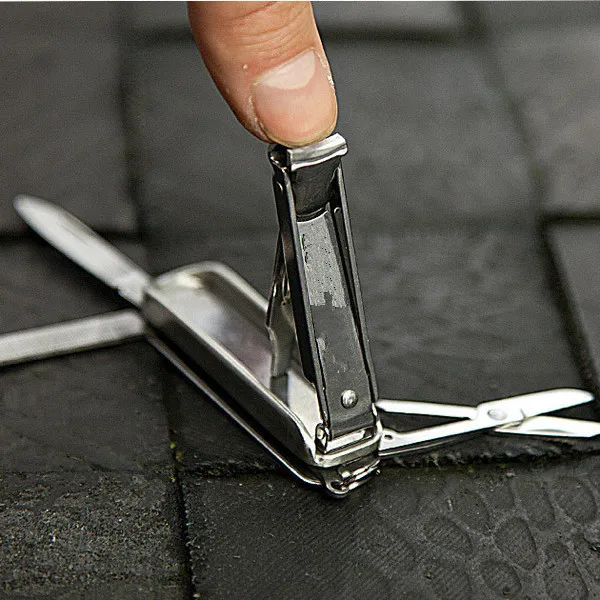 Freeshipping 5 в 1 Из Нержавеющей Стали EDC Multi Tool Нож Кусачки Для Ногтей Ножницы Лезвия|knife