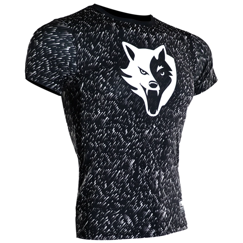 VSZAP боксерская футболка для ММА Rashguard Спортивная боевых искусств фитнеса