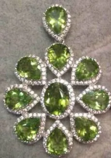 Натуральный опал драгоценный камень кулон серебро S925 натуральный зеленый из