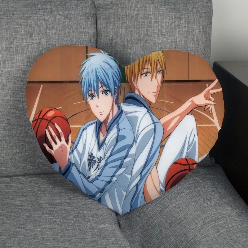 Наволочка Kuroko без баскетбола в форме сердца на молнии заказ наволочка сердечника