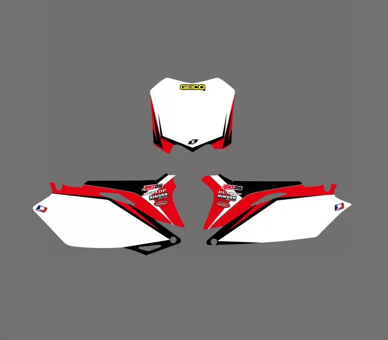 Новая команда мотоциклов графический фон наклейка и Набор стикеров для Honda CRF250