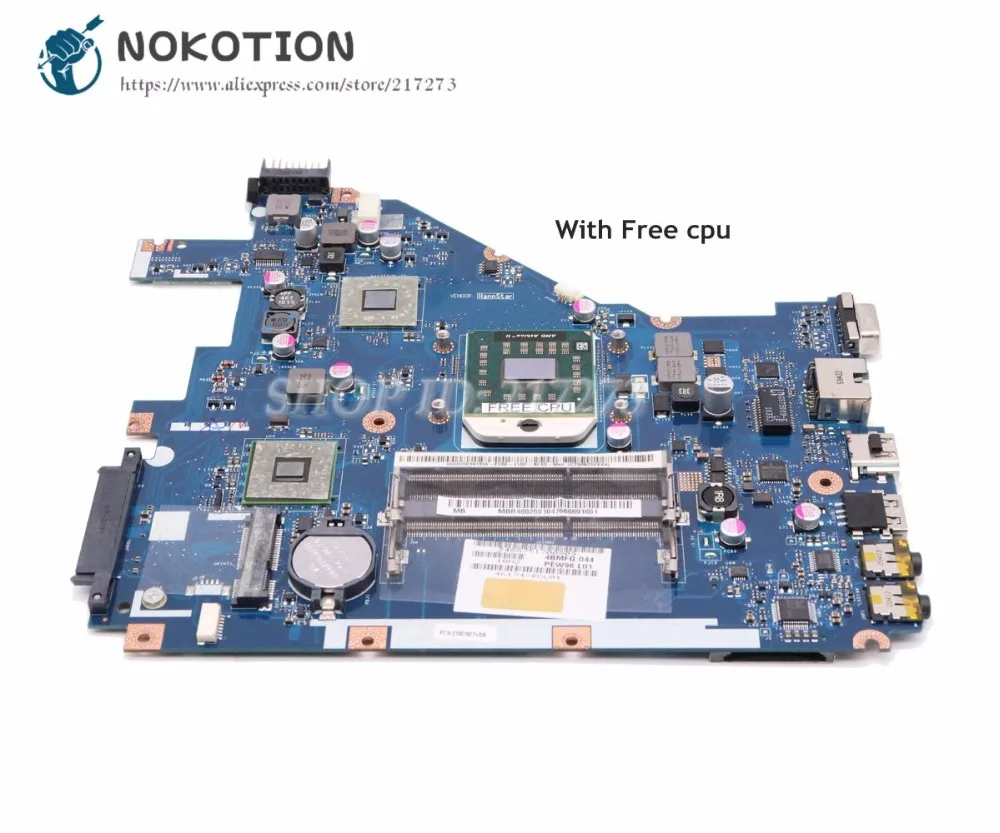 Материнская плата NOKOTION для ноутбуков Acer aspire материнская 5552G 5552 NV50A MBR4602001 PEW96 без ЦП