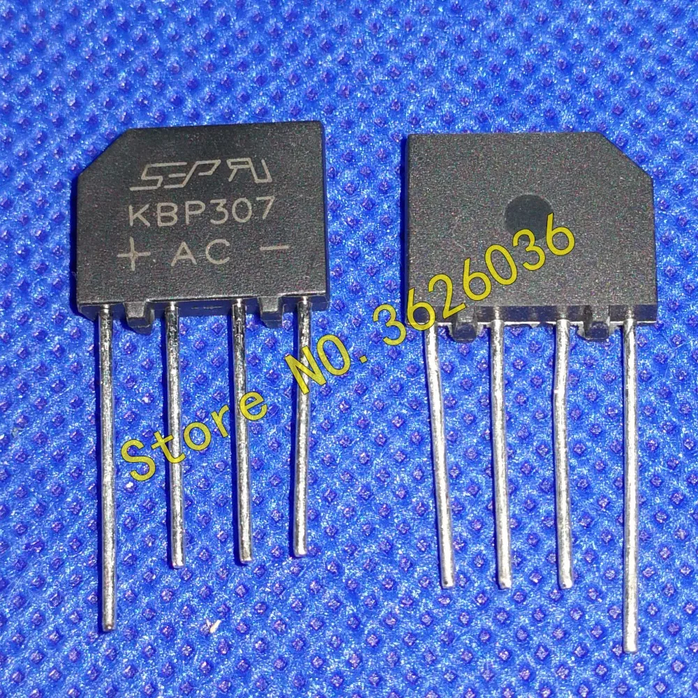 

10PCS KBP307 KBP307G SINGLE PHASE 3.0 AMPS SILICON BRIDGE RECTIFIERS DIODE BRIDGE 600V 3A KBP