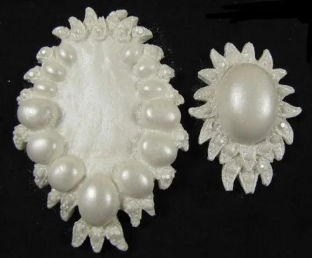 2 Pcs/set Jewelry Brooch Oval Silicone Fondant Soap Mould Cake Decorating Tools Cooking Wilton Mold Kitchen Accessories | Дом и сад
