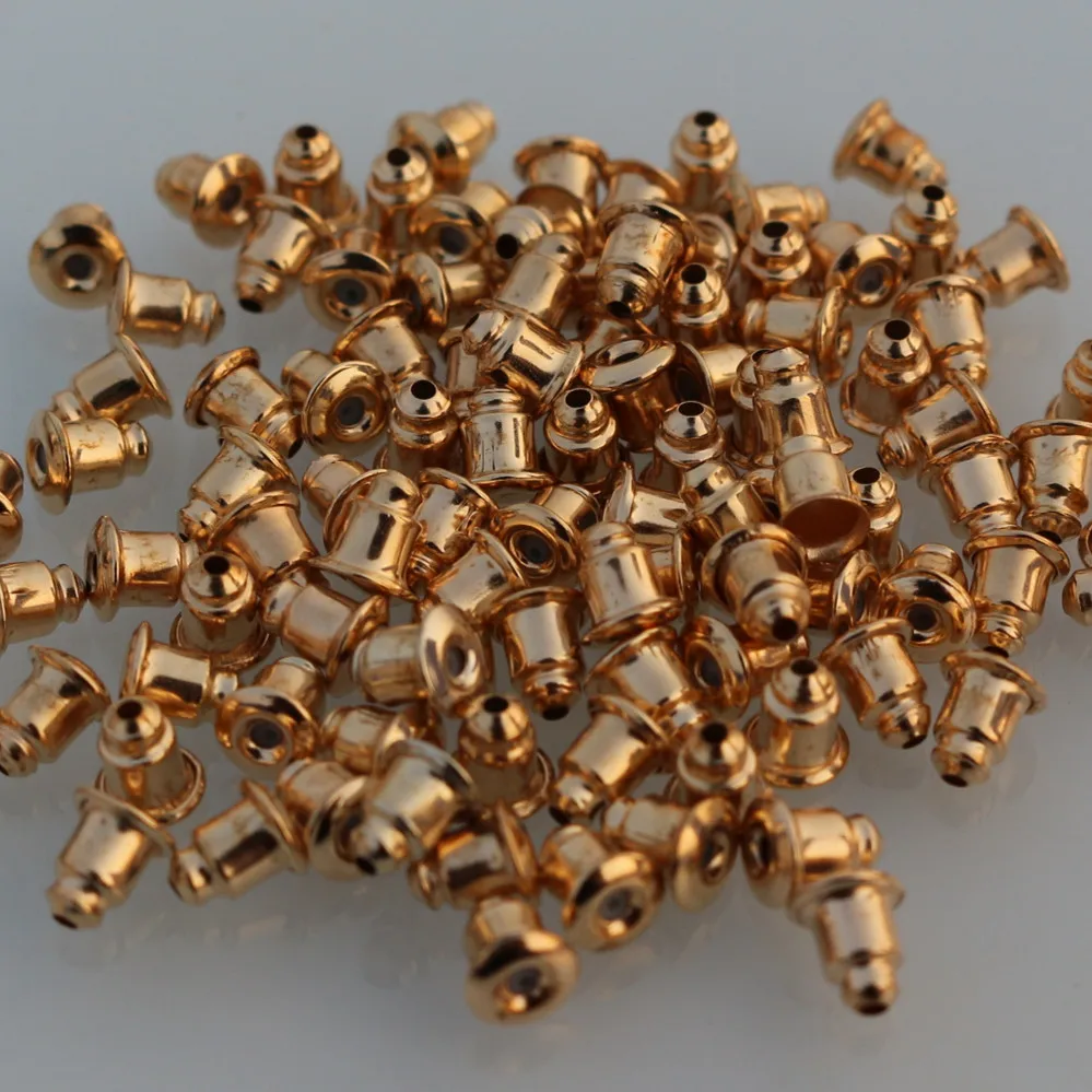 Оптовая продажа 100 шт./лот серьги из сплава в виде пули пластиковые застежки для