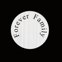 forever family 22mm window floating plates charm fit 30mm living glass floating locket necklace pendant 10pcs