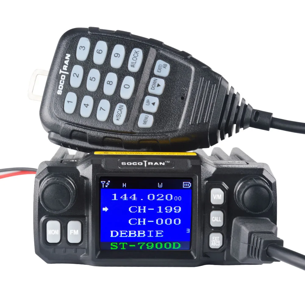 В Москве автомобиля мобильный иди и болтай Walkie Talkie “иди и любительских Ham радио автомобиль трансивер 136/220/350/440 МГц 4 полосы UHF VHF мобильное автомобильное радио