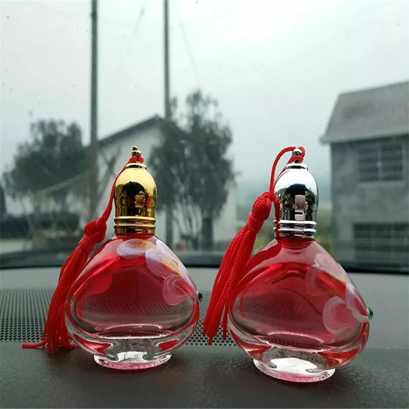 New Hand Painting Portable Essentail Oil Roll on Bottle Perfume Atomizer Hang Fragrance Decor Favor 10pcs/lot P075 | Красота и