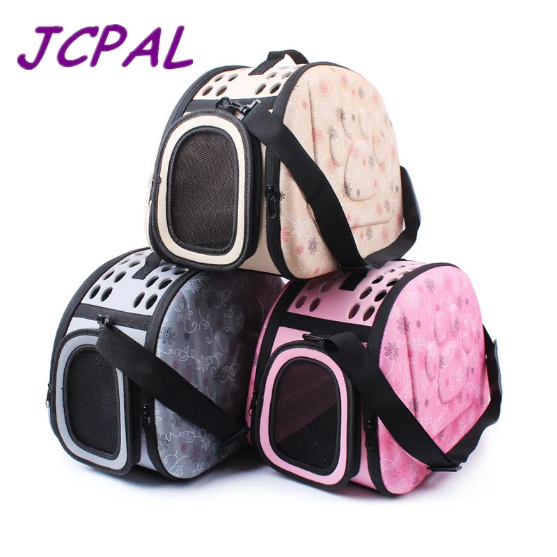 

Роскошная Складная переноска для кошек JCPAL, мягкая уличная сумка на плечо из ЭВА для домашних питомцев, вместительная переносная сумка для щ...