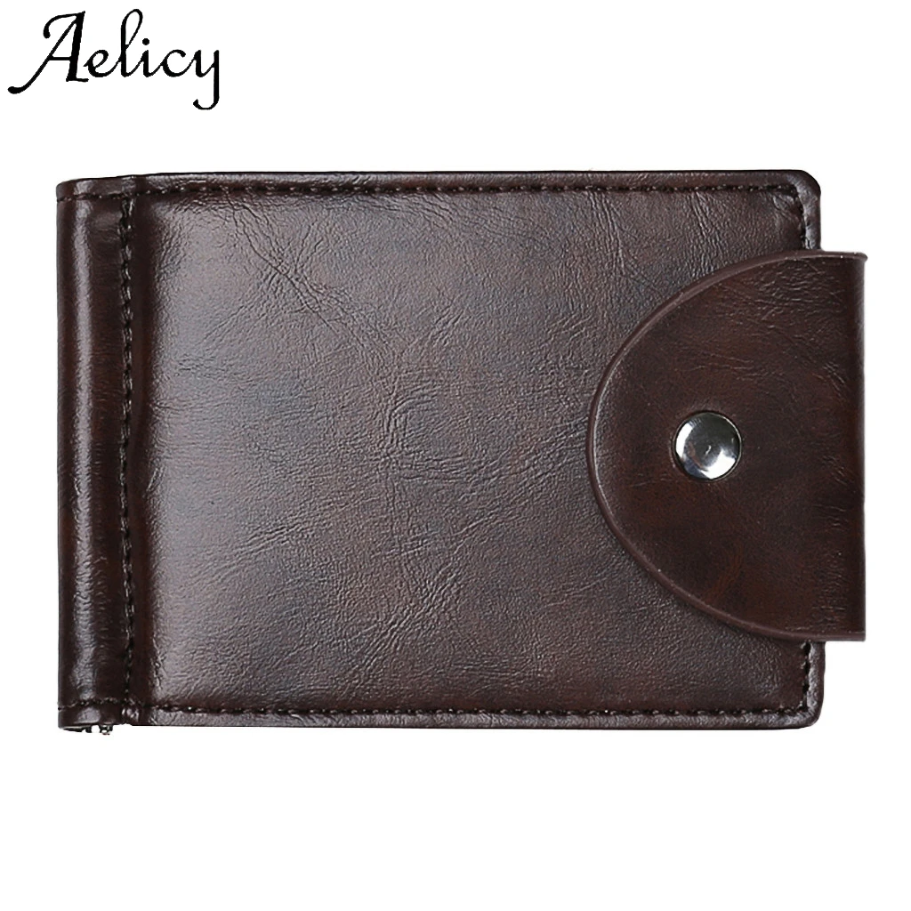 Aelicy мужской кожаный держатель для карт высокое качество однотонная сумка