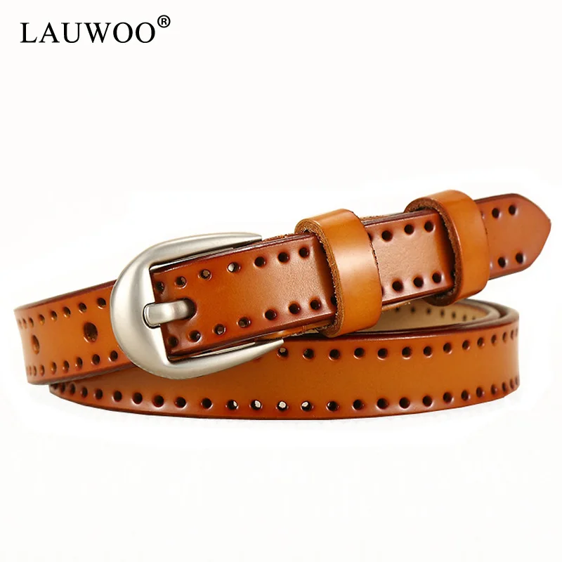 LAUWOO новые модные женские кожаные ремни для женщин высокого качества настоящий