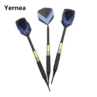 yernea 3pcsset high quality 19g soft tip darts indoor sports dart shooting competition brass body aluminum alloy shaft