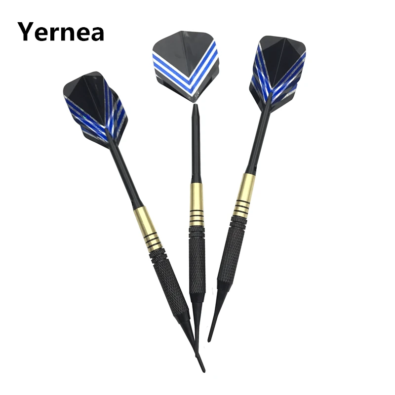 Yernea 3 шт./компл. Высокое качество 19 г мягкий наконечник дротики внутри спортивные
