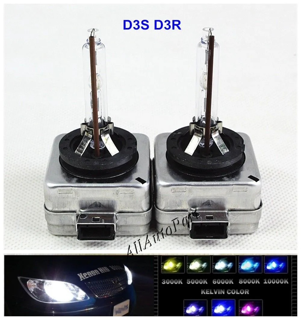 35 Вт HID ксеноновая лампа D1S D2S D3S D4S Авто фара Замена Комплект 12 В 4300K 5000K 6000K 8000K 10000K