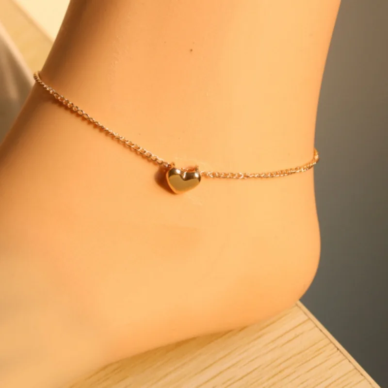 Beautiful peach heart necklace / Ankle chain /Bracelets fashion simple short female clavicle pursuit of love | Украшения и