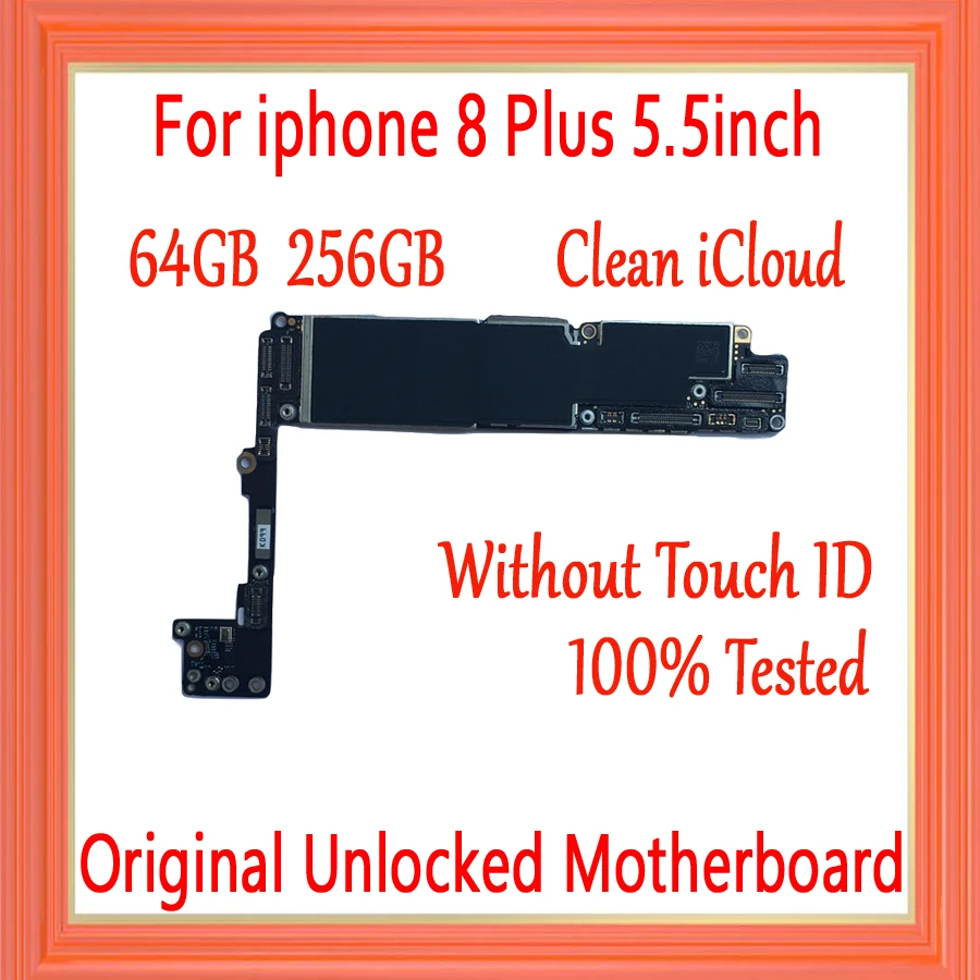 Разблокированный icould для iPhone 8 Plus материнская плата без Touch ID ремонт оригинальная материнская плата для iPhone 8 P 5,5 дюймов