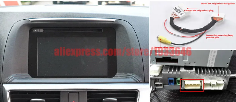 Беспроводная камера заднего вида для Mazda CX-5 CX 5 CX5 KE 2012 2013 /RCA AUX реверсивная парковочная камера для авто