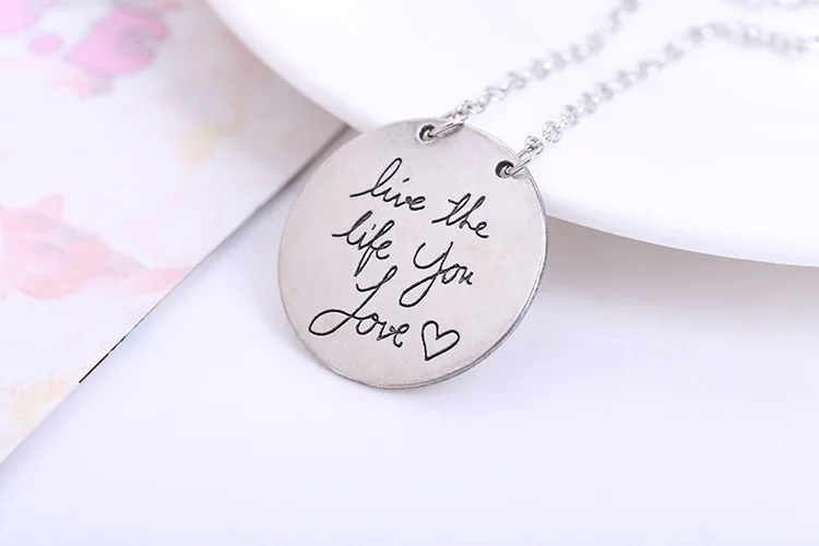 Женское круглое колье с надписью hope for завтра | Украшения и аксессуары